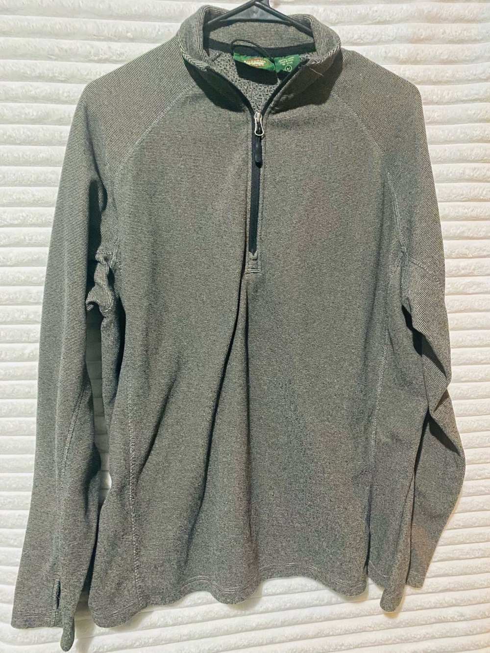 Men's Gray Quarter-Zip Sweater